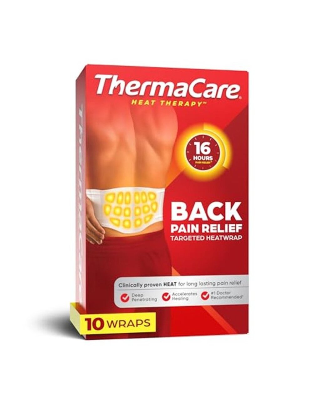 Lower Back Heat Wrap Pain Relief Patch Long Lasting Heat Therapy Wrap